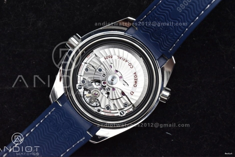 on Ceramic Co-Axial Edition Blue A8605 Planet VSF Best Dial Strap GMT Super Ocean 600M 43.5mm Bezel Blue Rubber Clone 1:1 1201